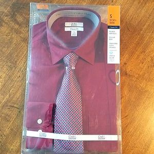🆕️ Croft & Barrow Men's Shirt & Tie Box Set Small